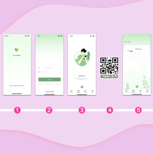 Вибратор с вибрирующим яйцом, управляемый приложением APP