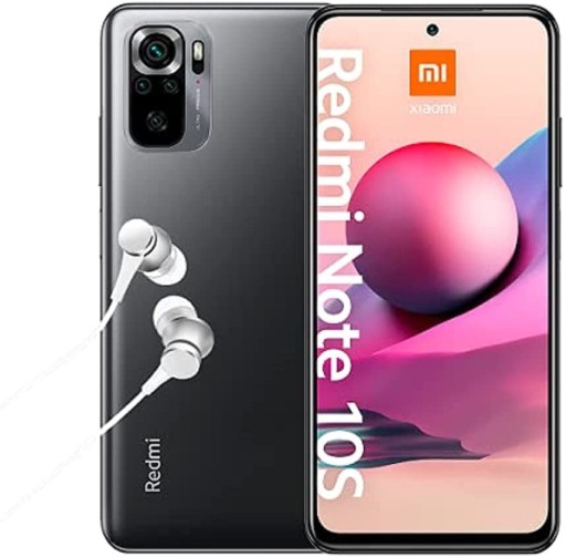 Xiaomi Redmi Note 10s 6 ГБ/64 ГБ серый Наушники