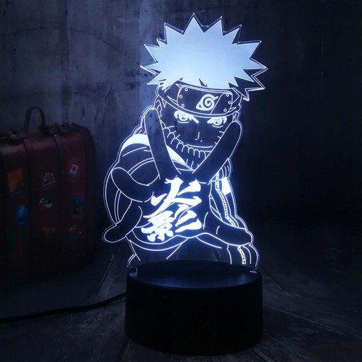 3D СВЕТОДИОДНАЯ ЛАМПА НАРУТО УЗУМАКИ АНИМЕ МАНГА НИНДЗЯ USB
