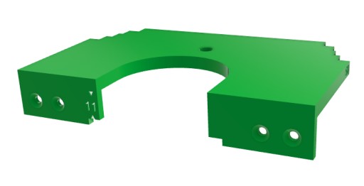 Sevroll Blue 18 Шаблон нижней тележки для бортов