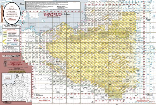 Mapa WIG Dźwiniacz Górny P52 S35 reedycja