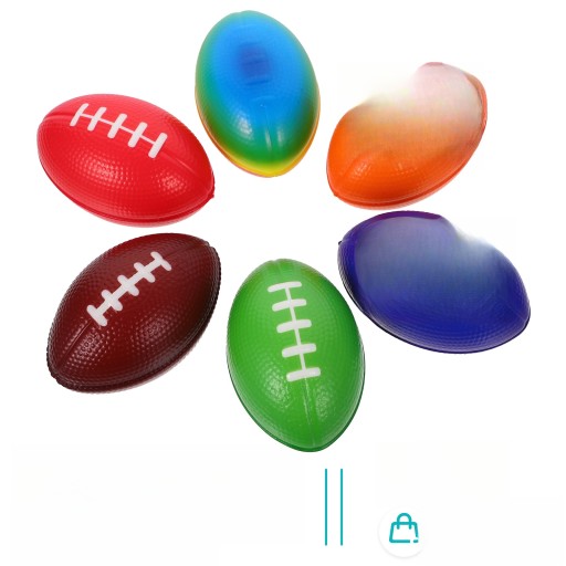 PIŁKI DO RUGBY MINI MODEL MAŁE PIŁKI DO RUGBY PIŁKA NOŻNA SPORT DEKORACJE 6 SZT