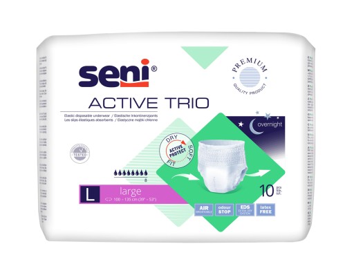 SENI ACTIVE TRIO Majtki chłonne r. L 10szt.