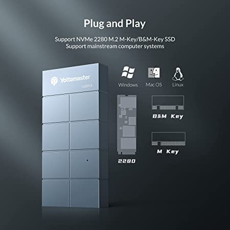 Yottamaster HC4-C4 obudowa dysku SSD USB4.0 40Gbps