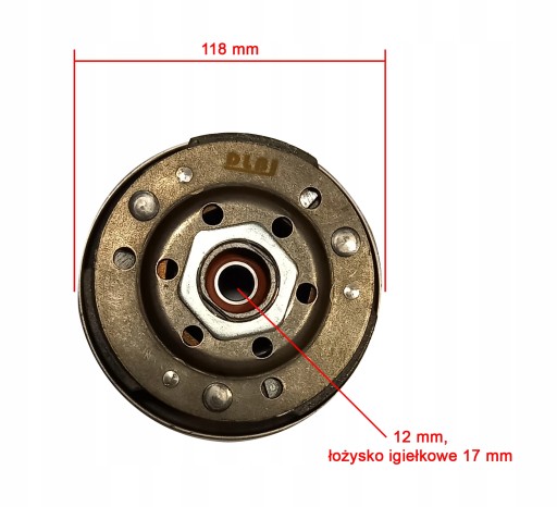 СЦЕПЛЕНИЕ В КОМПЛЕКТЕ BELL SCOOTER 4T GY6 50 80 QMB