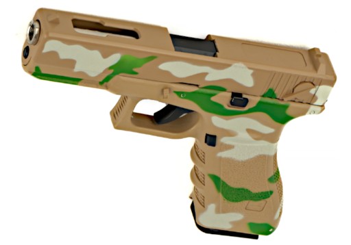 GLOCK 17 Replika ASG Pistolet na KULKI wersja wojskowa 6mm+ Granat + Tarcze