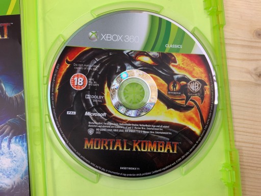 MORTAL KOMBAT очень хороший диск + набор Z PL XBOX 360