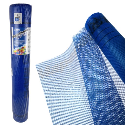 Армирующая сетка из стекловолокна 153 г/м2 MAPETHERM NET в рулоне. 55м2 МАПЕЙ