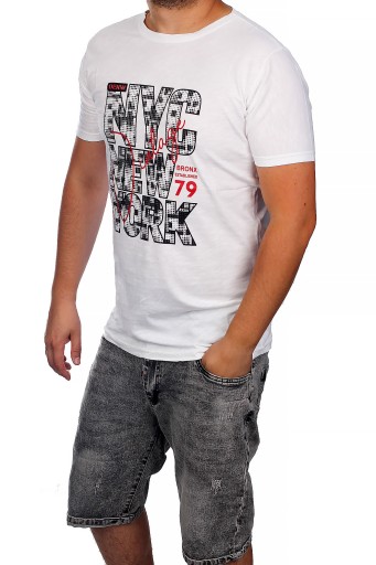 ФУТБОЛКА МУЖСКАЯ ФУТБОЛКА С ПРИНТОМ TS2307 WHITE_M