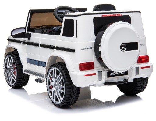 Автомобиль Mercedes G63 аккумуляторный, оригинал, 2 двигателя, радиоEVA кожа, детский