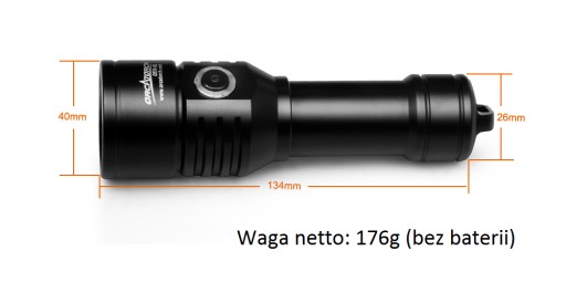 Фонарик Orca Torch D570-GL (зеленый лазер)