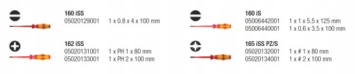 WERA Изолированные отвертки 1кВ SLIM 7 шт.