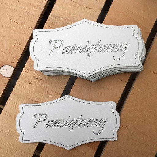 TABLICZKA DREWNO PAMIĘTAMY 10SZT PIKI STROIK GRÓB