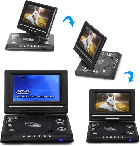 ПОРТАТИВНЫЙ DVD-ПЛЕЕР 7,8 ДЮЙМОВ USB 270° 16:9 EU