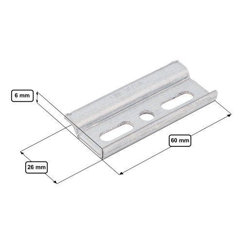 4 x ZESTAW - LISTWA MONTAŻOWA DO ZAWIESZENIA SZAFEK 26x60 + WKRĘTY + KOŁKI