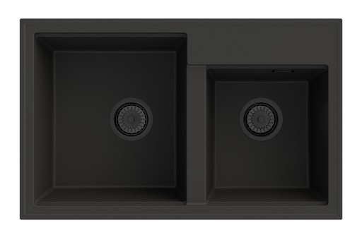ЧЕРНАЯ ГРАНИТНАЯ МОЙКА HEKTOR SIPHON BLACK MIX