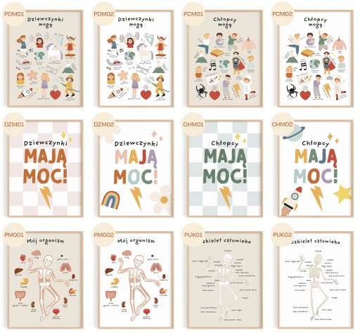 Plakat do pokoju dziecka Chłopcy mogą wszystko 30x40 cm STOP STEREOTYPOM