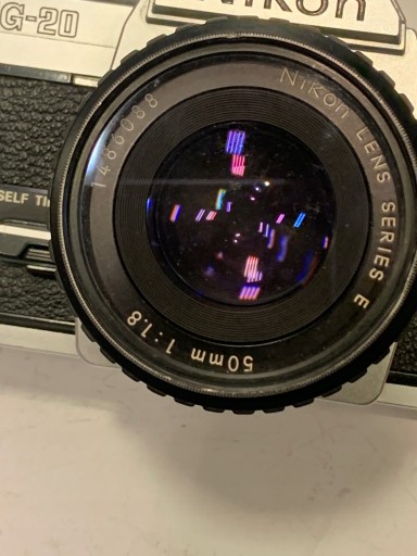 APARAT NIKON FG 20 + OB NIKON E 1,8/50