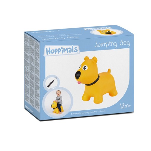 Tootiny Hoppimals резиновый джемпер Джемпер детский с насосом DOG желтый