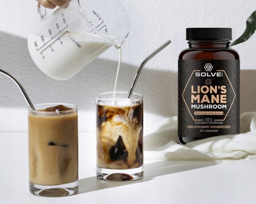 SolveLabs - LIONS MANE MUSHROOM - SOPLÓWKA JEŻOWATA KAPSUŁKI 60 SZTUK