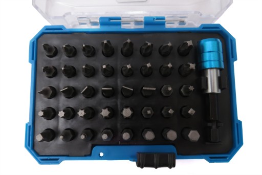 ZESTAW BITÓW TORX HEX DO WKRĘTARKI + UCHWYT 41szt.