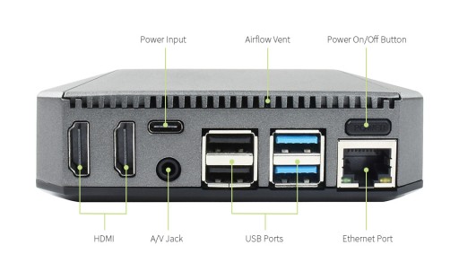 Алюминиевый корпус для Raspberry Pi 4 — Argon ONE V2