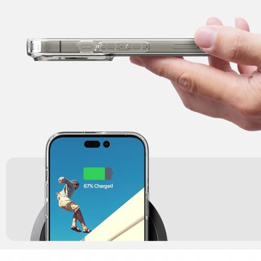 Чехол для iPhone 14 Pro, стеклянный корпус Spigen