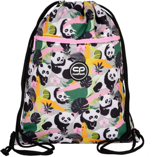 WOREK SZKOLNY NA BUTY OBUWIE WF WORKOPLECAK DLA DZIEWCZYNKI W PANDY PANDA