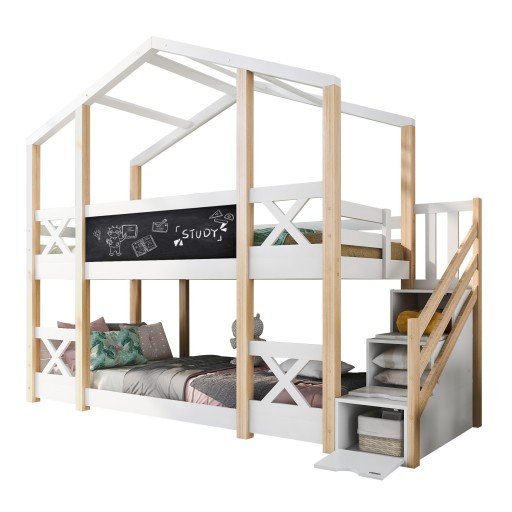 Кровать деревянная детская HOME 90x200см 2x каркаса