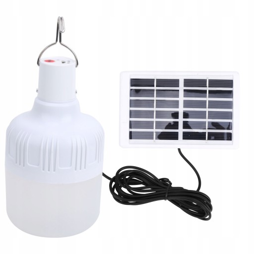ŻYRANDOL LAMPA SOLARNA LED ŻARÓWKA TURYSTYCZNA