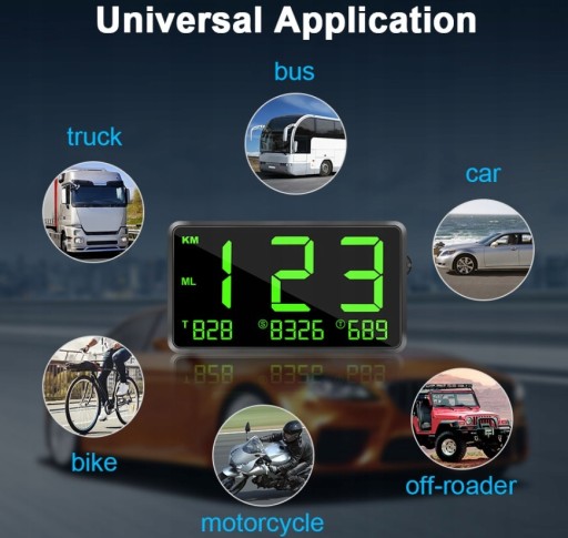 Спортивный цифровой GPS-спидометр размером 3 дюйма.