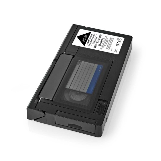 Конвертер VHS | Преобразование: VHS-C в VHS | Подключи и работай | Черный