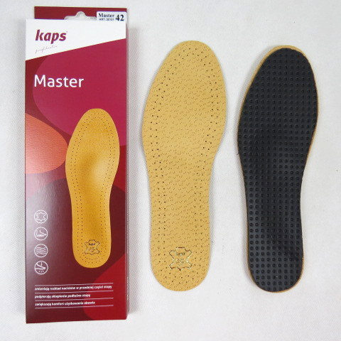 Вкладыши кожаные ортопедические для обуви Kaps Master 44 при плоскостопии.