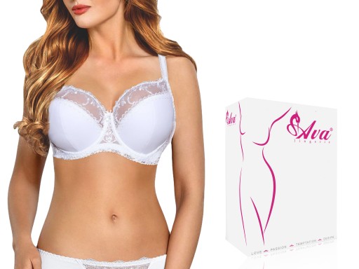 Ava AV-1030 Bra Lemi-Soft White 90f