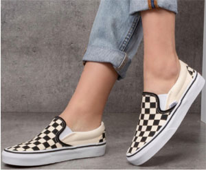 ЖЕНСКАЯ ОБУВЬ VANS ASHER SLIP ON CHECKED PD1 Размер 36,5