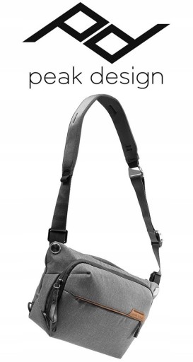 Сумка Peak Design Everyday Sling 6L v2 для фотоаппарата и аксессуаров, серая