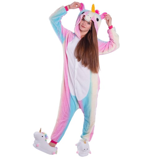 UNICORN Pastel Kigurumi Onesie Pajamas Комбинезон M 155-164 см