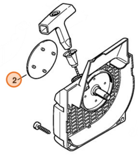 TABLICZKA Z TYPEM URZĄDZENIA STIHL MS210C ORYGINAŁ