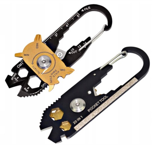 Multitool brelok multinarzędzie karabińczyk 20 w 1