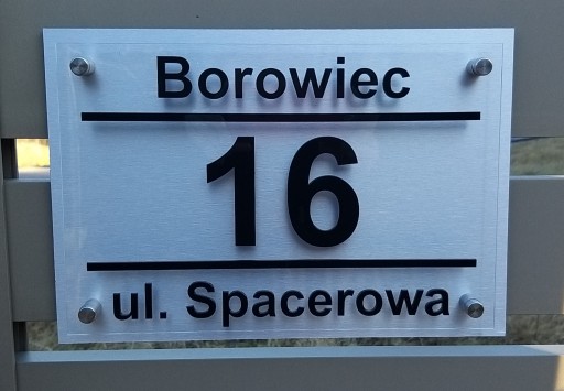 Адресная доска Алюминий 3D 20х30 Street and Place