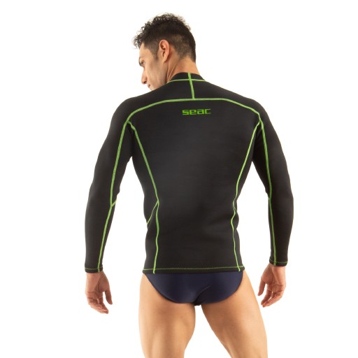 Мужская футболка SEAC FIT LONG из неопрена с длинными рукавами, размер 2 мм, L