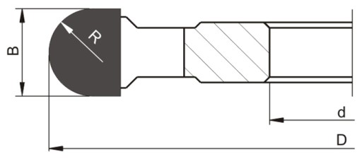 Frez półokrągły wypukły HSS 125x30x18/R=9 GLOBUS