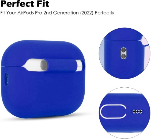 Совместим с Airpods Pro 2, AirPods Pro 2 C. Защитный силиконовый чехол.