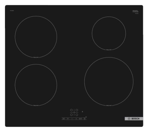 Bosch PIE61RBB5E индукционная варочная панель, 4 полюса, черный