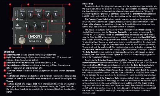 DUNLOP MXR M-80 Bass Предусилитель D.I.+ / Distortion Bass