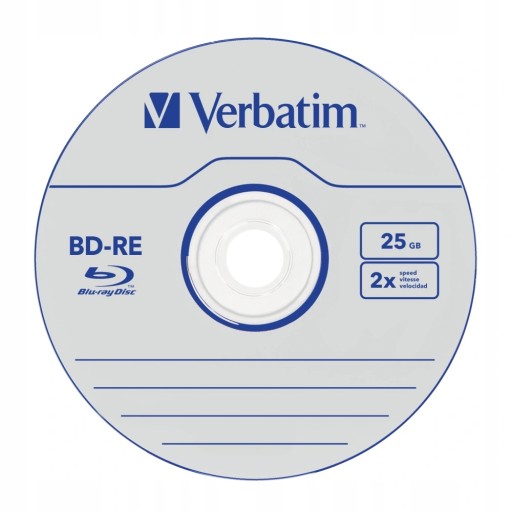 VERBATIM BD-RE 25ГБ 1шт перезаписываемый АКЦИЯ
