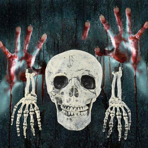 STRASZNA DEKORACJA NA HALLOWEEN W KSZTAŁCIE C