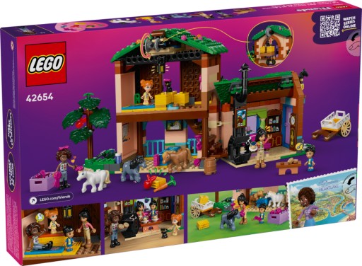 LEGO Friends 42654 Ranczo kucyków i stajnia Aliya Liann Victoria Ella