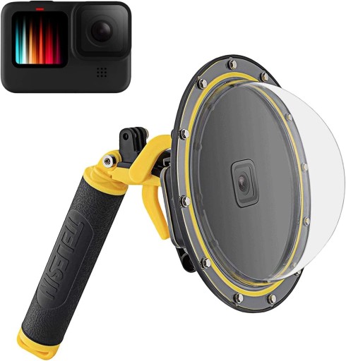 ПОДВОДНЫЙ КОРПУС РУЧКИ ДЛЯ GOPRO HERO 11 10 9 TELESIN WATERPROOF PRO