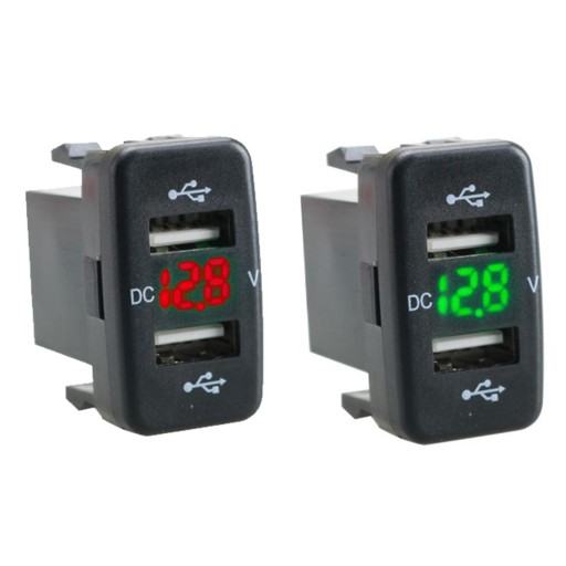 Samochodowy podwójny adapter gniazda USB